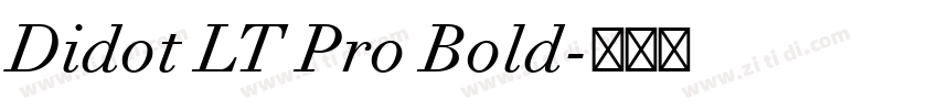 Didot LT Pro Bold字体转换